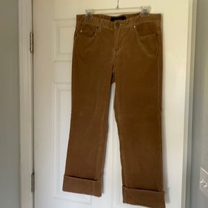 Cropped corduroy pants